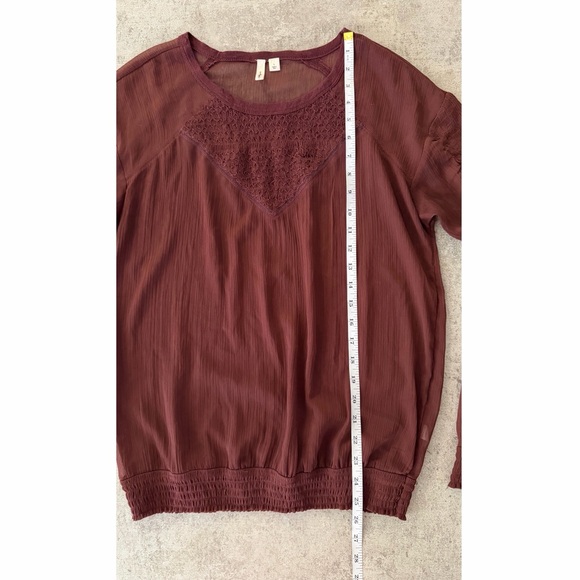 Frenchi Burgundy Blouse - Picture 6 of 6